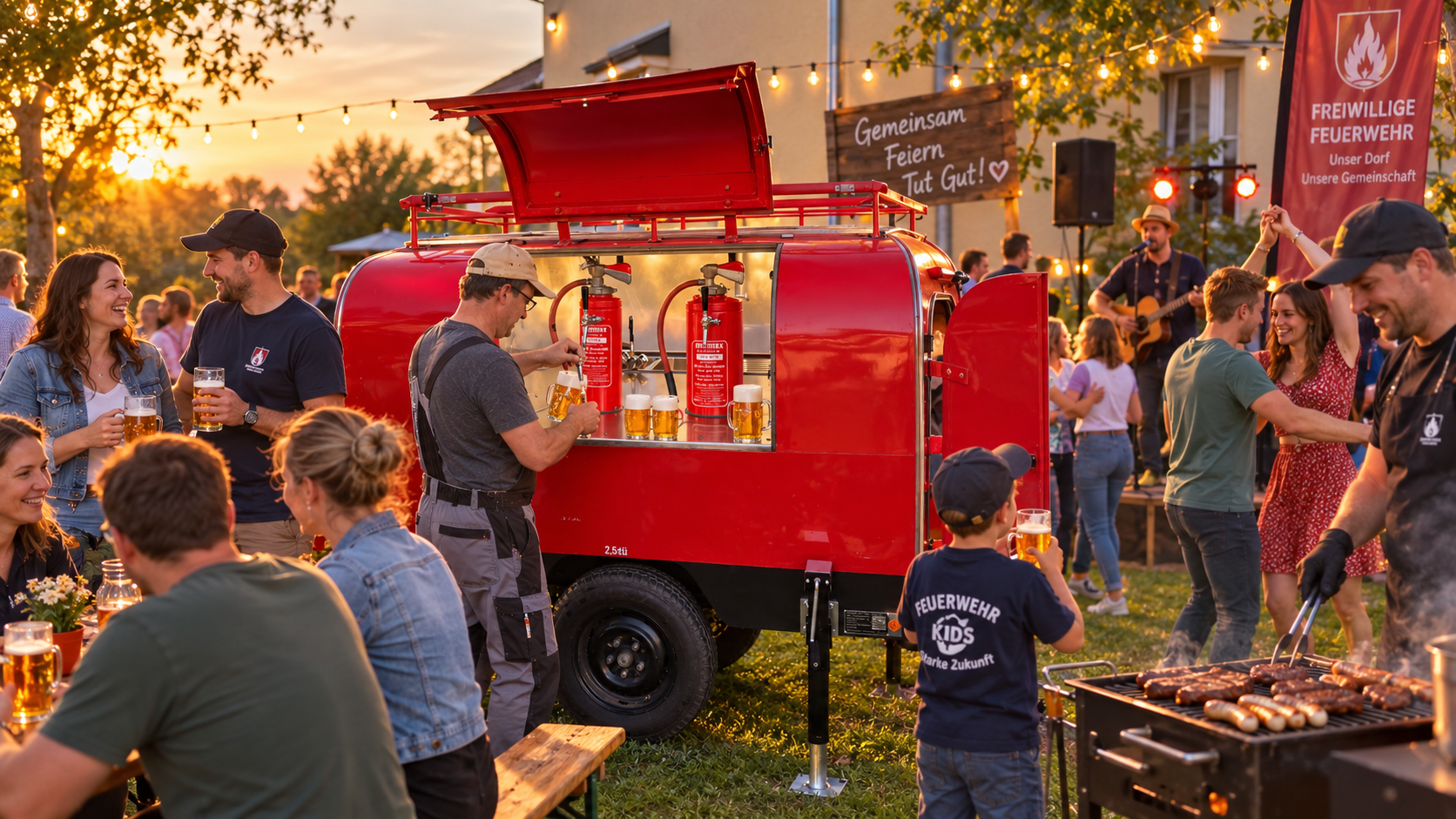 Bierwägele bei einem geselligen Fest